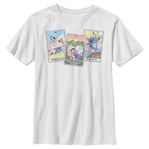 Boy's Lilo & Stitch Family Tarot Cards T-Shirt - 1 of 4