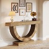 Tribesigns 59.06" Wooden Console Table with Half-Circle Base - 4 of 4