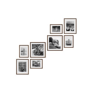 Haus and Hues Kendal Gallery Wall Frame Set with Real Glass and Mat - 1 of 4