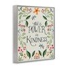 Stupell Industries Floral Power in Kindness Framed Giclee Art - 2 of 4