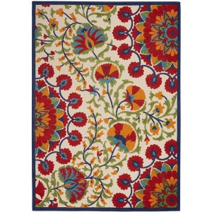 Nourison Aloha Transitional Floral Outdoor Rug - 1 of 4