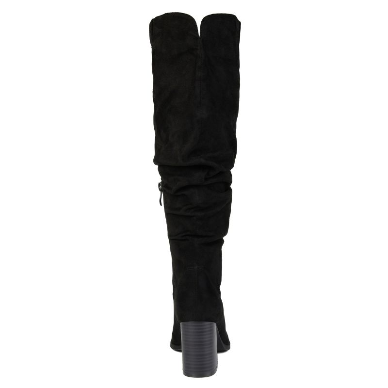 Journee Collection Womens Aneil Stacked Heel Knee High Boots, 4 of 11