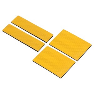 Unique Bargains High Visibility Hook and Loop Embroidered Reflective Patch 4 Pcs - 1 of 4