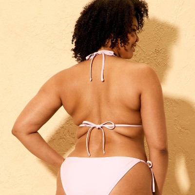 Shade & Shore Women's Crochet Rosette Triangle Bikini Top - Shade & Shore™ Pink M — фото 5