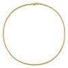 EVERLY JEWELRY | Yellow Plated Sterling Silver 2.3mm Diamond Cut Rope Chain Necklace, 18 inc - 4 of 4
