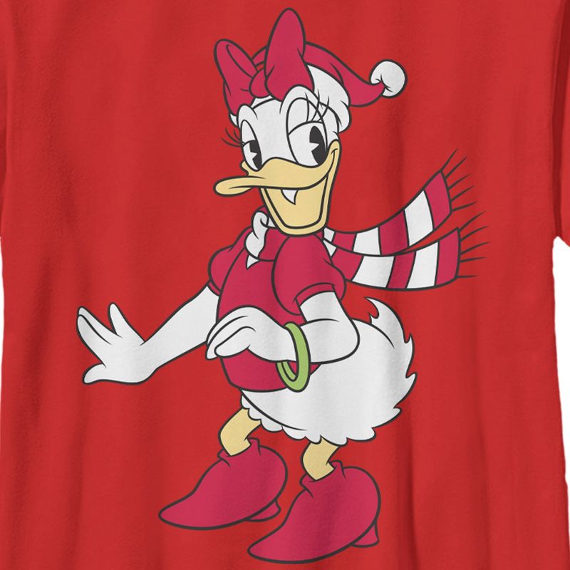 Boy's Mickey & Friends Christmas Daisy Duck T-Shirt, 2 of 5