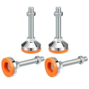 Unique Bargains Carbon Steel Non-Skid Adjustable Furniture Table Feet Leveling Feet 4 Pcs - 1 of 4