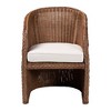 bali & pari Memphis Braided Rattan Arm Chair Peanut Brown - 4 of 4
