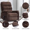 Okak Chenille Accent Recliner Chair with Lift Heating and Massage Function Modern Power Motion Recliner with Power-Remote Dual Motor - 2 of 4