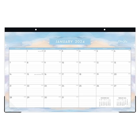 Monthly Calendar Sticky Notes 2024