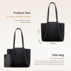 Generic Tote Bag for Women - Ultra Soft Foldable Vegan Faux Leather Shoulder Handbag - 3 of 4