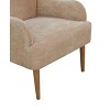 Okak Modern Chenille Armchair with Wooden Legs,Plush Living Room Accent Chair for Bedroom,Office - 4 of 4