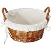 Cheung's Lyuma 10 Inch Lined Willow Basket - Round - 3 of 4