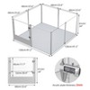 Artloge 6-10 Panels Large Heavy Duty Acrylic Dog Playpen Puppy Fence Safest Pet Enclosure Fertility Cage with Aviation Aluminum Frame & Waterproof Pad - 3 of 4