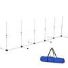 Dog Agility Training Equipment Set,Adjustable Weave Poles for Backyard,Portable Outdoor Dog Agility Course for Exercise - LAOTIES - 3 of 4