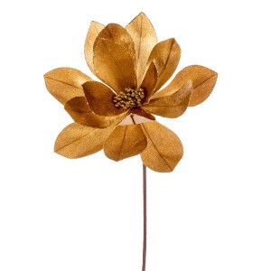 Vickerman 22" Velvet Sheen Glitter Trim Poinsettia - 1 of 1