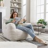 Teddy Fabric Bean Bag Chair, Soft Tufted Memory Foam Lazy Couch Seat Lazy on Sofa – The Pop Home - 3 of 4