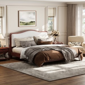 ModernLuxe Queen Upholstered Bed Frame