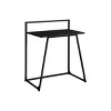 INFURNIC Desks 30"L Compact Computer Desk with Laminate Top and Sturdy Metal Frame for Small Spaces, Black, 29.5"*17.75"*34" - 2 of 4