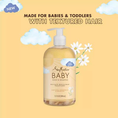 SheaMoisture Baby Wash & Shampoo Raw Shea + Chamomile + Argan Oil Calm &  Comfort for All Skin Types - 13 fl oz