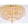 Elegant Lighting Century 4 light Gold Flush Mount Clear Royal Cut Crystal - image 4 of 4