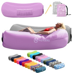 Nevlers Tear-Resistant Inflatable Loungers - Pack of 2 - 1 of 4