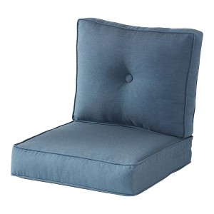 2pc Sunbrella Outdoor Deep Seat Cushion Set - Kensington Garden - 1 of 4