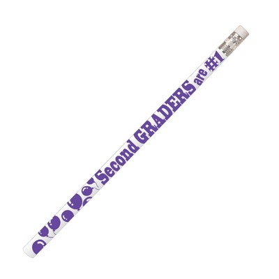 Musgrave Pencil Company 2nd Graders Are #1 Motivational Pencils, 12 Per Pack, 12 Packs