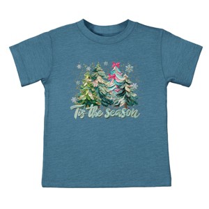 Tis The Season Painted Trees - Toddler Short Sleeve Graphic T-Shirt - 1 of 4