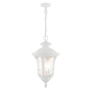 Livex Lighting Oxford 3 - Light Pendant in  Textured White - 1 of 4