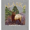 Adventure Society Alaska Crew Neck Long Sleeve Heather Gray Adult Tee - 2 of 2