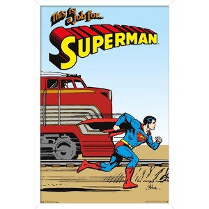 Trends International DC Comics - Superman - VIntage Framed Wall Poster Prints - 1 of 4