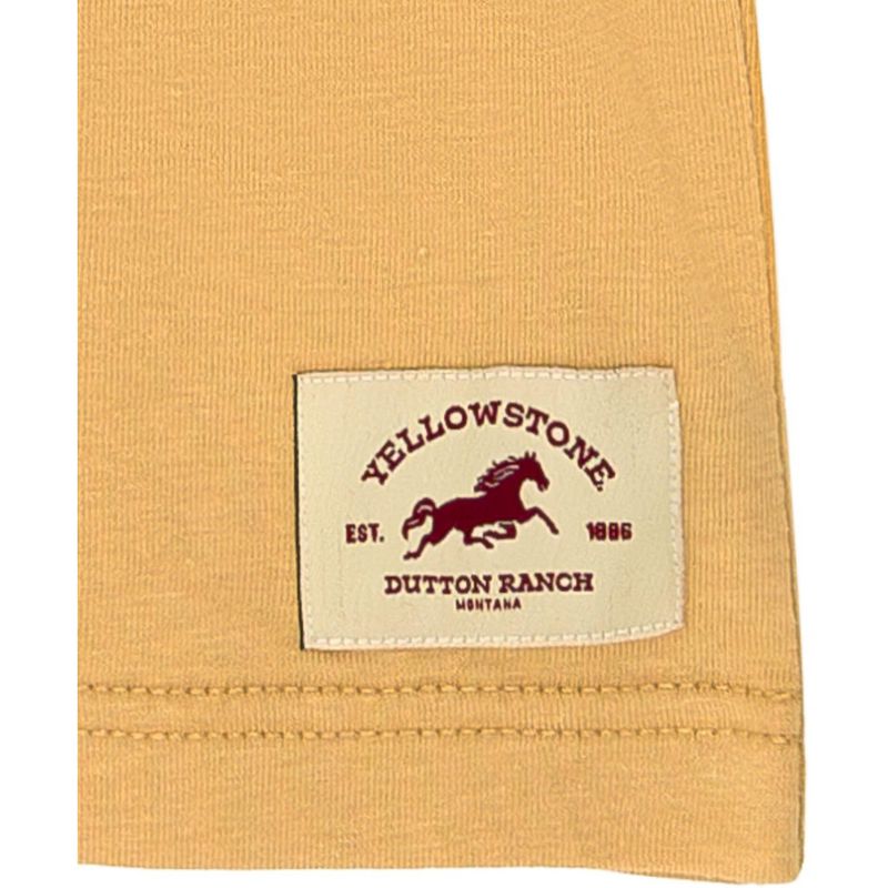 Y Yellowstone Dutton Ranch Logo Adult Vintage Wash T-Shirt, 3 of 4