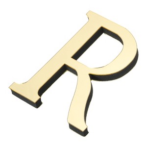 Unique Bargains Self-Adhesive Letter Acrylic Alphabet Mirror Wall Stickers - 1 of 4