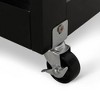 Rolling Kitchen Island, Mobile Kitchen Island With Wheels, 2 Shelves, Long Drawer, Rubber Wood Countertop, Mobile Kitchen Storage Islands - 2 of 4