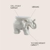 White Elephant 14.25" Ceramic Garden Stool - JONATHAN Y - 3 of 4