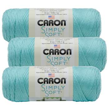  Caron White, Simply Soft Solids Yarn, Multipack of 12