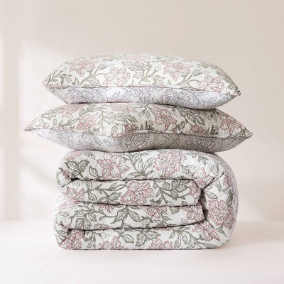 Lush Decor Lush Décor Full/Queen Zara Floral Block Reversible Quilts Pink — фото 4