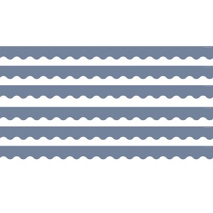 Teacher Created Resources® Aegean Blue Scalloped Border Trim, 35 Feet Per Pack, 6 Packs - 1 of 3
