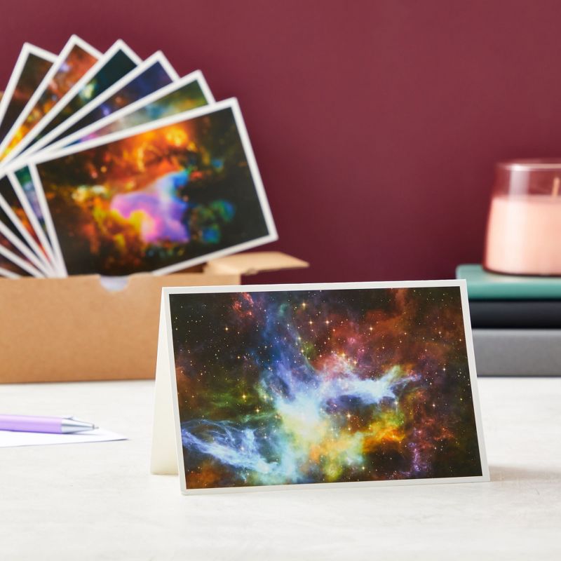 Best Paper Greetings 48 Pack Space Blank Cards and Envelopes, Cosmic Galaxy Greeting Cards for All Occasion, Thank You, New Year (4x6 In), 3 of 9