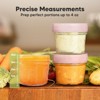 12pk Prep Baby Food Storage Containers, 4 oz Leak-Proof, BPA Free Glass Baby Food Jars for Feeding - 3 of 4