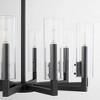 Quorum Lighting Harbin 10 - Light Chandelier in  Textured Black - 4 of 4