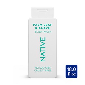 Native Body Wash for Men & Women - Sulfate Free - Palm Leaf & Agave - 18 fl oz - 1 of 4