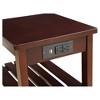 Wasaki End Table with USB Ports & Shelves - Acme Furniture: 2-Tier, Plug-In Storage - 4 of 4