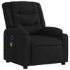 vidaXL Electric Massage Recliner Chair-Black Fabric-Wingback Home Theater Seating with Cup Holders-Auto Adjust Footrest - 4 of 4