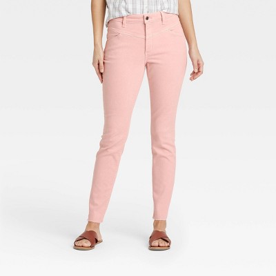 pink skinny jeans