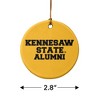 Kennesaw State Owls Alumn Porcelain Holiday Christmas Tree Ornament - 3 of 4