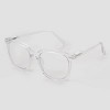 Women's Gloss Plastic Square Blue Light Filtering Reading Glasses - Universal Thread™ Clear Diopter - image 2 of 2