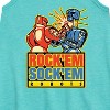 - Rock 'Em Sock 'Em Robots - Red Rocker, Blue Bomber Graphic Sleeveless Aline Dress - 2 of 3