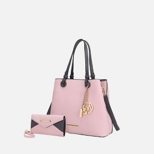 MKF Collection Kearny Vegan Leather Women’s Tote Bag with Wallet by Mia K- 2 pieces - 1 of 4